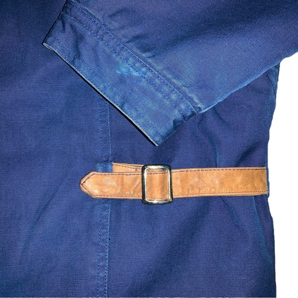 Vintage Barn Jacket XL Navy Blue Cotton Canvas Coat Utility Field - Picture 3 of 11